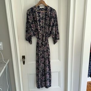 Natalie Martin Belted Wrap Dress/Robe/Kimono - Size L
